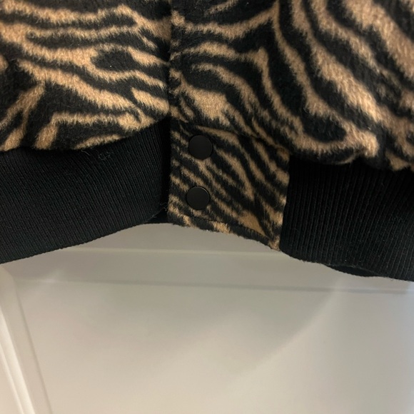 Straight to Hell Men's Zebra Print Bomber Jacket - Picture 5 of 14